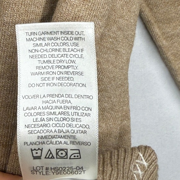 Scotch Soda Amsterdam Women's Beige Cardigan V Neck Button‎ Front Knit Size XXL - Picture 16 of 17